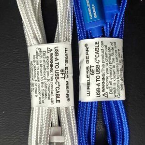 2 pack- 6 ft USB-C type charger